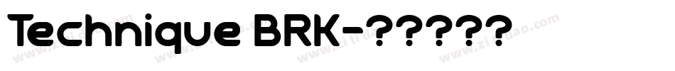 Technique BRK字体转换